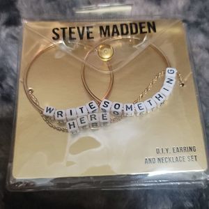 D.i.Y Earrings and Necklace